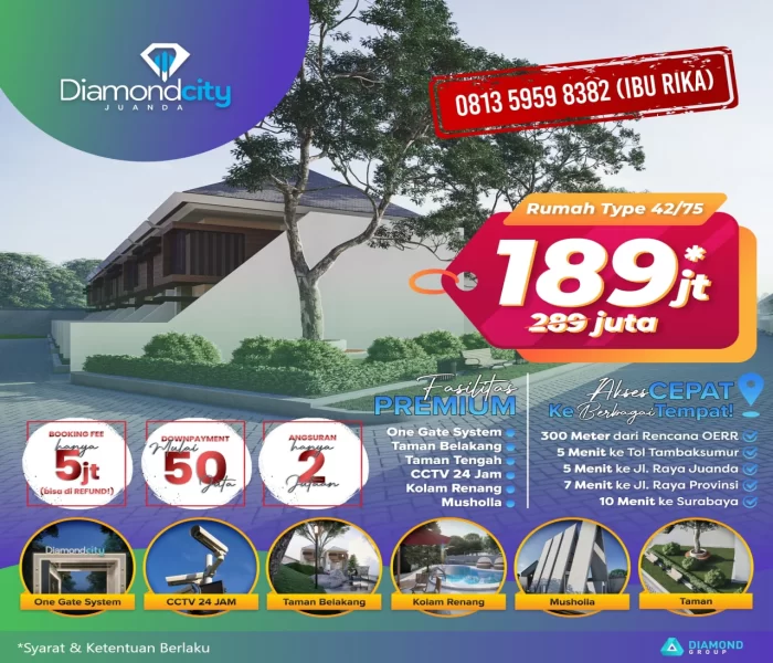 BANYAK UNTUNGNYA!, WA 0813-5959-8382, Rumah Modern Termurah Area Sidoarjo Dibawah 200jt