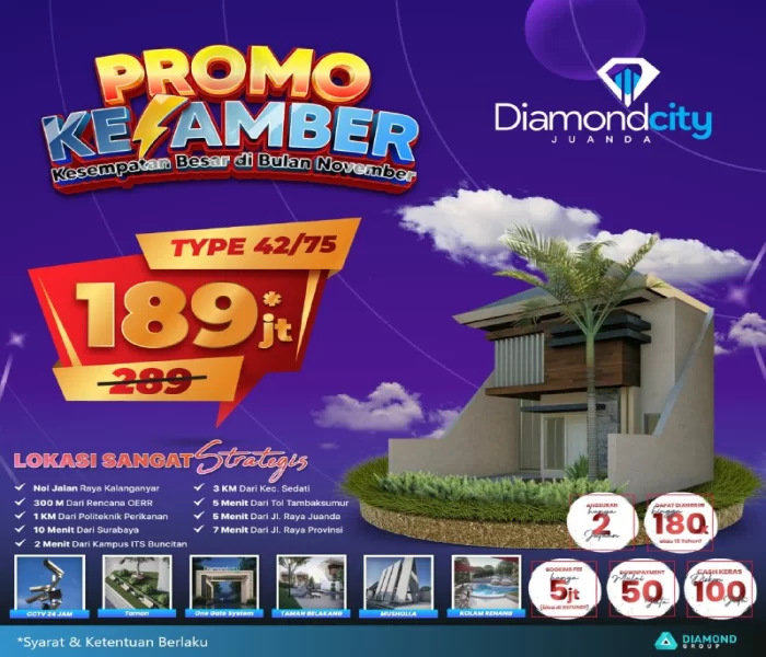 DEKAT DARI SURABAYA!, WA 0813-5959-8382, Dijual Perumahan Murah Dekat Bandara 100 Jt-an