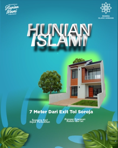 Rumah dijual di sharia islamic soreang katapang, kabupaten bandung, jawa barat