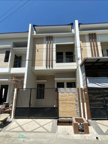 Dijual Rumah Baru Rungkut Asri Utara - Modern Minimalis 2 Lantai - SHM - Timur - Siap Huni