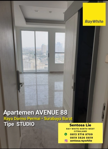 Apartemen dijual di apartemen 88 avenue - jl.raya darmo permai - surabaya barat sono kwijenan, suko manunggal, kota surabaya, jawa timur