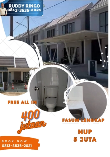 Disewakan rumah di perkotaan harga 498 Juta