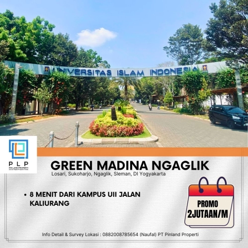Jual tanah di green madina ngaglik kabupaten sleman