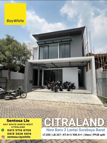 Dijual Rumah Baru Stamford Place Citraland Surabaya Barat - New Baru Minimalis Modern 2 Lantai Dekat GWalk Citraland , MERLION , Sekolah Ciputra.