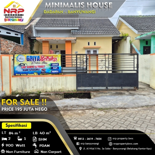 Dijual Rumah Murah 100 jtan - Dadapan Banyuwangi