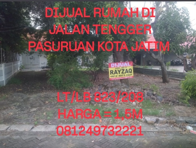 DIJUAL RUMAH DI JALAN TENGGER PASURUAN KOTA JATIM